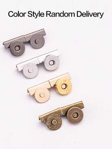 4pcs Metal Magnetic Snap Button, 20*7mm (0.79*0.29in), 4 Colors, Magnetic Clasp For Canvas Bags, Wallets, Handbags And Garments, DIY Craft Accessories