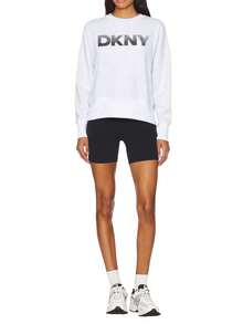 DKNY Women's Sweatshirt Grey - Grey - View 3