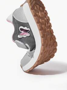 JNSQ 1 Pair Of Butterfly Fun Cute Splicing Basic Casual Fashion Lightweight Suitable For Spring, Summer, Autumn And Winter Girl's Sports Shoes Kids Shoes School Running Shoes