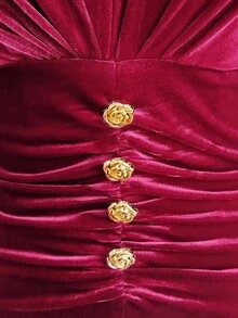 GlowEve 优雅时尚的女士针织连衣裙 - 紅色 - 查看 8