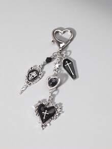 ROMWE Goth Keyrings & Keychains - Black - View 2