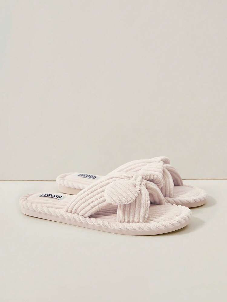 Women's Comfortable Fashionable Home Beige Furry Slippers For Summer Vacation Shoes Summer Back To School Shoes College Student Shoes Spring Shoes Spring Break Easter