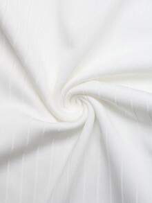 GlowEve 女士夏季纽扣设计圆领短袖休闲百搭T恤 - 白色 - 查看 6