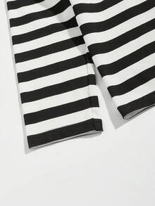 SWAVVY Men Round Neck Color Block Striped Long Sleeve Tee, Fashion, Boyfriend Gift, For Going Out, Summer, For Fall, Couple Things