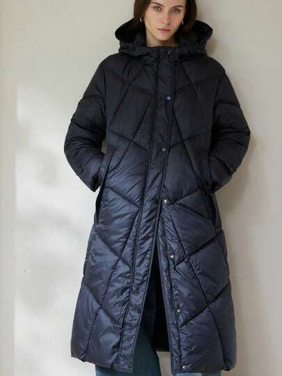 Aveloria Modichic New Padded Coat Women, Mid-Length, Korean Style, Loose Design, Thickened Overcoat