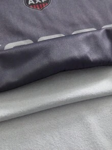 AXEPEAK Men's Patterned Sweatshirt With Stylish Sports Patchwork Prints Fleece-Based Fabric And Loose Fit, Perfect For Fall And Winter, Long Sleeve Top - Grey - View 5