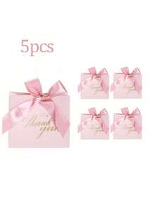 10 个，4.5x1.8x3.9 英寸小号感谢礼品袋，带蝴蝶结的迷你礼品袋，粉色图案纸质礼品袋，适合，带金箔印花的小纸质礼品袋，迷你糖果袋，带金箔印花的小纸质礼品袋，生日迷你糖果袋，母亲节礼物，礼物，新娘送礼会，毕业季派对用品 - 粉色 - 查看 9