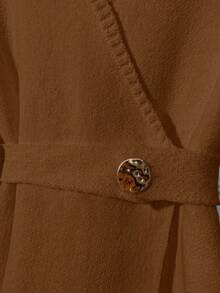 Franclia New Autumn/Winter High-Quality Elegant Versatile Soft White Cardigan For Women - Chocolate Brown - View 6