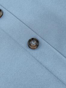 EMERY ROSE Women's Casual Daily Wear Skirt With Button Decor