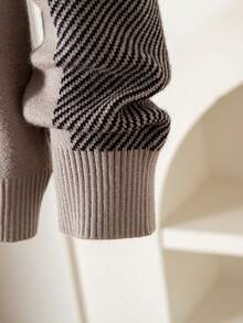 SHEIN Vacaura Tween Boy Plaid Round Neck Long Sleeve Casual Loose Knit Sweater, Autumn/Winter Long Sleeve Autumn Boys Knitwear For Kids Striped Knit Top Kids Toddler Boy Sweater Kids Jumper Kids Cardigan Sweater 8 Years Old Boy Knitwear Sweaters For Teen Boys Knit Sweater Sweater For Tweens Sweaters For Teen Boys Boys' Plaid Knitted Sweater 
Boys' Colorblock Knitted Sweater Boys Plaid Sweater Long Sleeve Boys Sweater Boys Plaid Knitwear Boys Long Sleeve Knitwear For Autumn Boys Plaid Sweaters For Boys Long Sleeve Boys Autumn Knitwear For Boys Plaid Long Sleeve For Boys Autumn Boys Long Sleeve Long Sleeve Boy Sweater Long Sleeve For Autumn Boys - Khaki - View 5