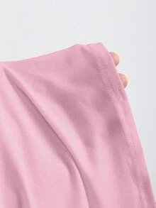 Sweetra Women's Sexy Fitted Strapless Metal Buckle Mini Dress - Pink - View 7