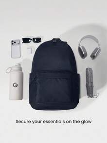 GLOWMODE Multi-Compartment Backpack Commuting Travel Exercise 21L - Navy Blue - View 2