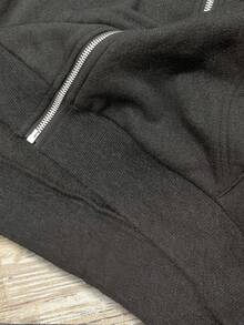INAWLY Women's Casual Hooded Jacket, Comfortable Long Sleeve Fuzzy Hood Sweatshirt, Suitable For Daily Wear - Dark Grey - View 6