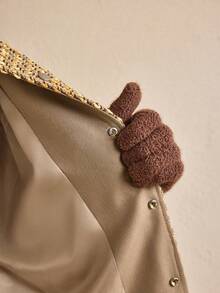 AKNOTIC Palton bărbătesc la modă, cu mânecă lungă, pentru navetiști, toamnă/iarnă, pentru Crăciun - Galben - Vizualizare 8