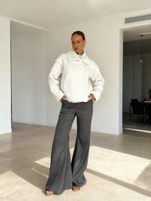 Almamuse Faux Fur Loose Button Women's Casual Long Sleeve Jacket, Autumn/Winter