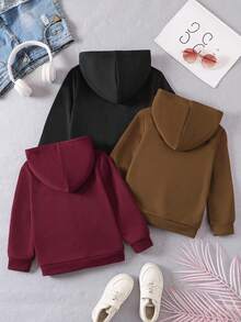 Sparklyn 3件套少女经典百搭舒适卫衣套装，秋冬季 - 彩色 - 查看 2