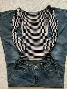 INAWLY Sisters Gift,Simple Fashion,T-Shirt, Leisure Street , - Multicolor - View 2