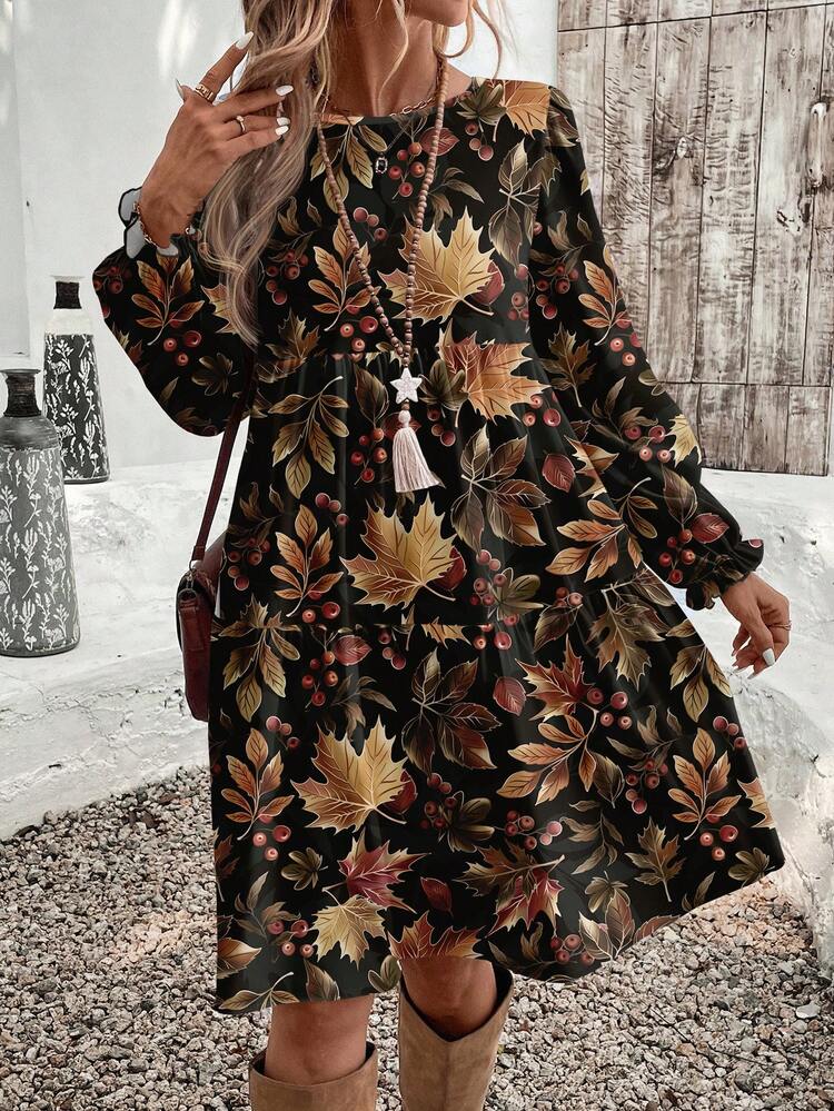 Abito casual ed elegante da donna, autunno/inverno