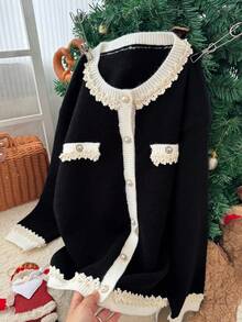 DAZY Christmas Tween Girl Fall Clothes Tween Girls Cardigan - Black - View 7