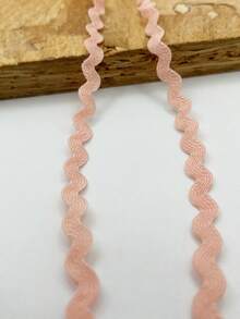 1条多色涤纶锯齿形丝带 DIY手工材料 礼品包装 蝴蝶结制作 婚礼 圣诞节 节日派对装饰材料