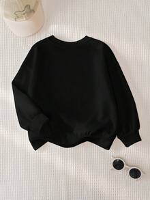 SHEIN | PAW Patrol 年轻女孩秋季休闲卡通图案卫衣 - 白色 - 查看 2