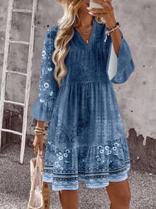 EMERY ROSE Váy in họa tiết cổ điển thường ngày cỡ lớn cho nữ - Nhiều màu - Xem 7