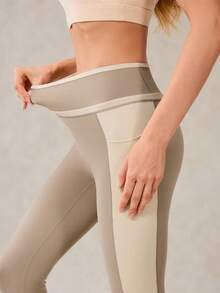 OutZeal 女士健身运动紧身裤 普拉提训练服 速干收腹撞色设计 - 彩色 - 查看 8