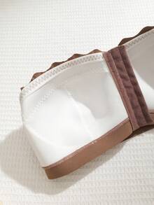 NudeFit Áo ngực màu trơn đơn giản, thoải mái, cỡ lớn dành cho nữ, cài phía trước - Màu nâu  Mocha - Xem 7