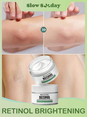 Crema iluminadora de retinol SlowSunday, con retinol, niacinamida y vitamina E, crema blanqueadora corporal, tono de piel uniforme