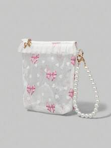 ROMWE Kawaii Bolsas de maquillaje - Blanco - Ver 3