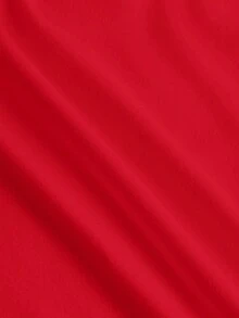 Young Girl Casual Simple Long Sleeve T-Shirt, Suitable For Spring And Autumn, Red Turtleneck Kids Turtle Neck Boys Red Tops Red Tops For Teens Red Long Sleeve Shirt Red Tops For Girls