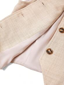 Ellevyn Damen eleganter Büroanzug Weste & Hose 2-teiliges Set, hochwertige Business Formalbekleidung mit Futter, vielseitig einsetzbar im Herbst/Winter - Khaki - Übersicht 9