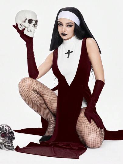 ROMWE Avant Halloween Fashion Dark Role-Playing Costume