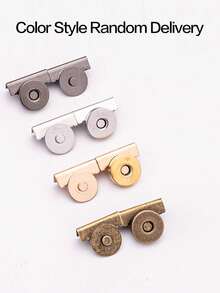 4pcs Metal Magnetic Snap Button, 20*7mm (0.79*0.29in), 4 Colors, Magnetic Clasp For Canvas Bags, Wallets, Handbags And Garments, DIY Craft Accessories