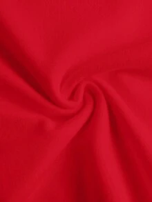 Young Girl Casual Simple Long Sleeve T-Shirt, Suitable For Spring And Autumn, Red Turtleneck Kids Turtle Neck Boys Red Tops Red Tops For Teens Red Long Sleeve Shirt Red Tops For Girls