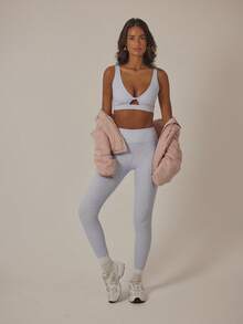 Aralina Bộ đồ tập gym hai mảnh họa tiết hoa Leisurewear kèm quần legging và áo crop top xoắn phía trước năng động dành cho nữ - Nhiều màu - Xem 8