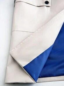 Manfinity CasualCool Men's Casual Outdoor Fashion Versatile Commuter Trench Coat, Cream, Old Money , Fall