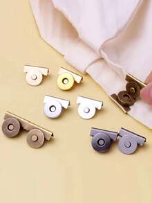 4pcs Metal Magnetic Snap Button, 20*7mm (0.79*0.29in), 4 Colors, Magnetic Clasp For Canvas Bags, Wallets, Handbags And Garments, DIY Craft Accessories