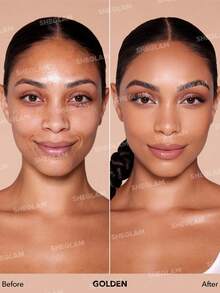 SHEGLAM Skinfinite Hydrating Foundation-Golden Flawless Dewy Foundation Hydrating Coverage Invisible Pore Concealer Pore-Less Non-Greasy Lightweight Natural Soft Liquid Foundation Brand Beauty Makeup Face Paint Cosmetic For Women Girls Perfect For Fall Winter Ideal For Y2K Fancy Fashion Suitable For Birthday Christmas Present Party Ready Best Color