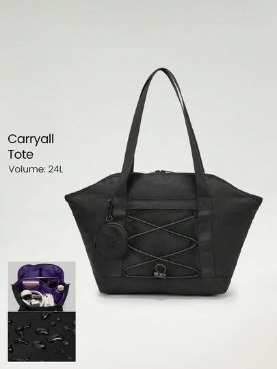 GLOWMODE Bolsa para laptop de nylon 24L, ajustável e refletiva com bolso para garrafa de água embutido, para viagem, casual e diária