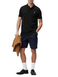 US Polo Assn Men's Polo Shirt Black - Black - View 3