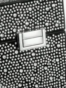 SHEIN SXY Handtasche mit Strass-Applikationen, geeignet für formelle Anlässe und Partykleider