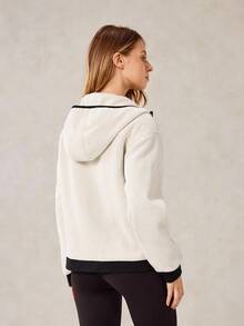 OutZeal Damska kurtka polarowa termiczna z kieszenią i zamkiem błyskawicznym, na zimę, jesień, wędrówki, kemping