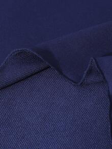 Sparklyn Tween Girls Bow Print Asymmetric Off-Shoulder Asymmetrical Hem Casual Sweatshirt - Blue - View 8