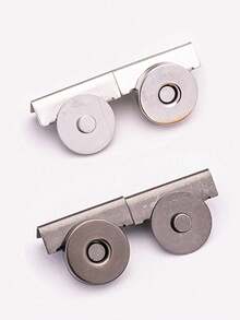 4pcs Metal Magnetic Snap Button, 20*7mm (0.79*0.29in), 4 Colors, Magnetic Clasp For Canvas Bags, Wallets, Handbags And Garments, DIY Craft Accessories