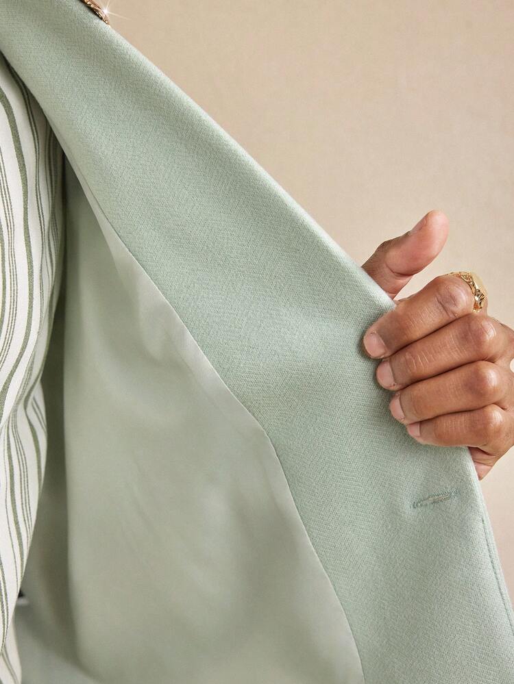 Traje de negocios de unicolor para hombre, conjunto de chaqueta y pantalones, ideal para fiestas de Navidad, ocasiones formales y vestimenta formal de negocios