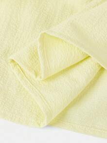 SHEIN Girlism Tween Girl Casual Minimalist Comfortable Pleated Sleeveless Puff Dress