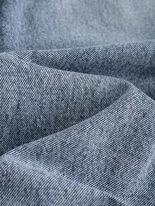 GlowEve Women's Casual Washed Wide Leg Cargo Jeans - Blue - View 7