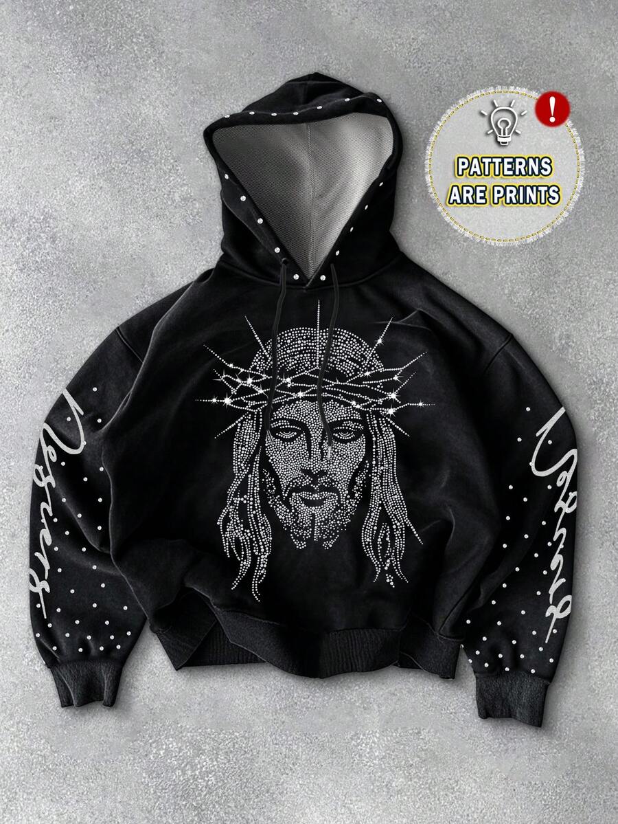 PAVTROS Men's Casual Graphic Print Hoodie, Autumn/Winter - Multicolor - View 1