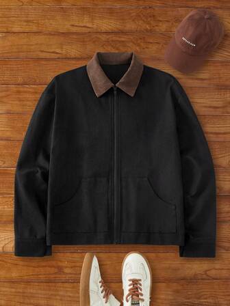 HIMLAND เสื้อเชิ้ตผู้ชายลำลองสไตล์เดนิม เหมาะสำหรับใส่ทุกวัน สำหรับฤดูใบไม้ร่วงและฤดูหนาว